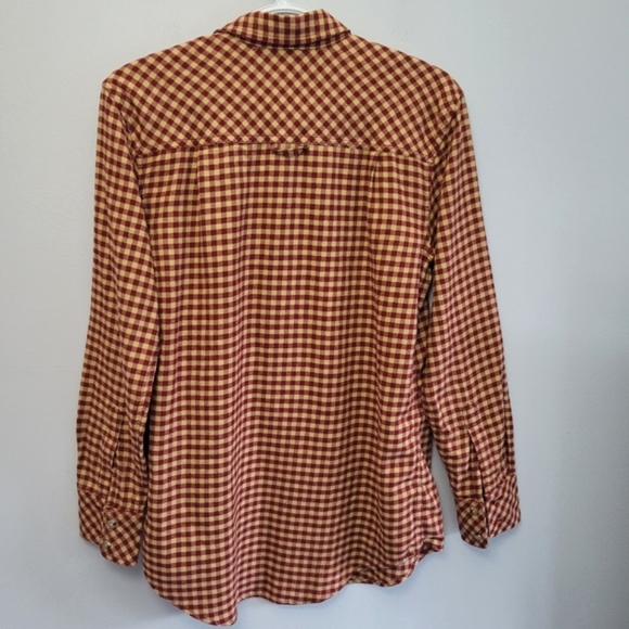 Aritzia Tna Brisco Blouse Checkered Flannel Button Down - Picture 4 of 10